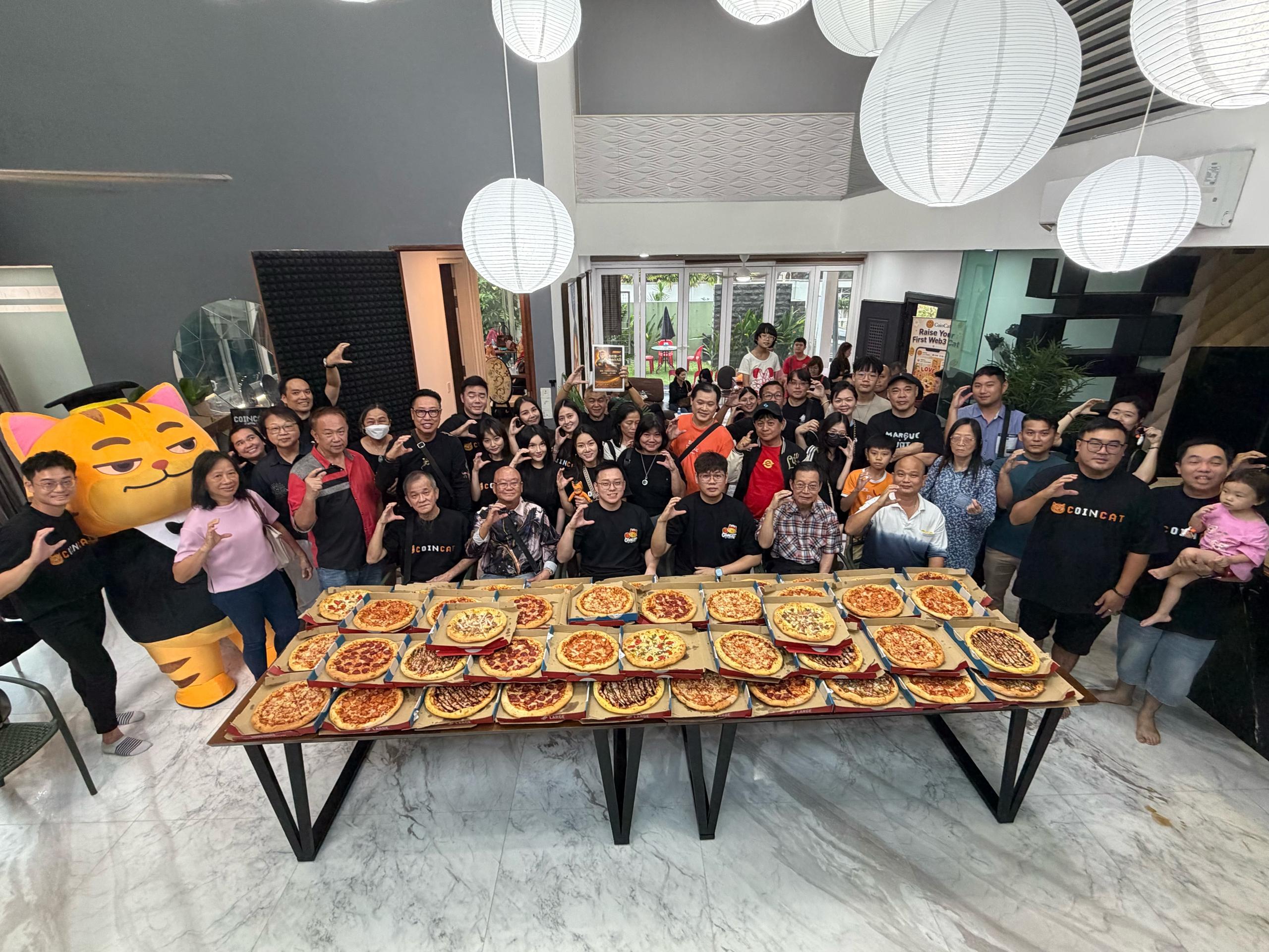 CoinCat team at a live community event