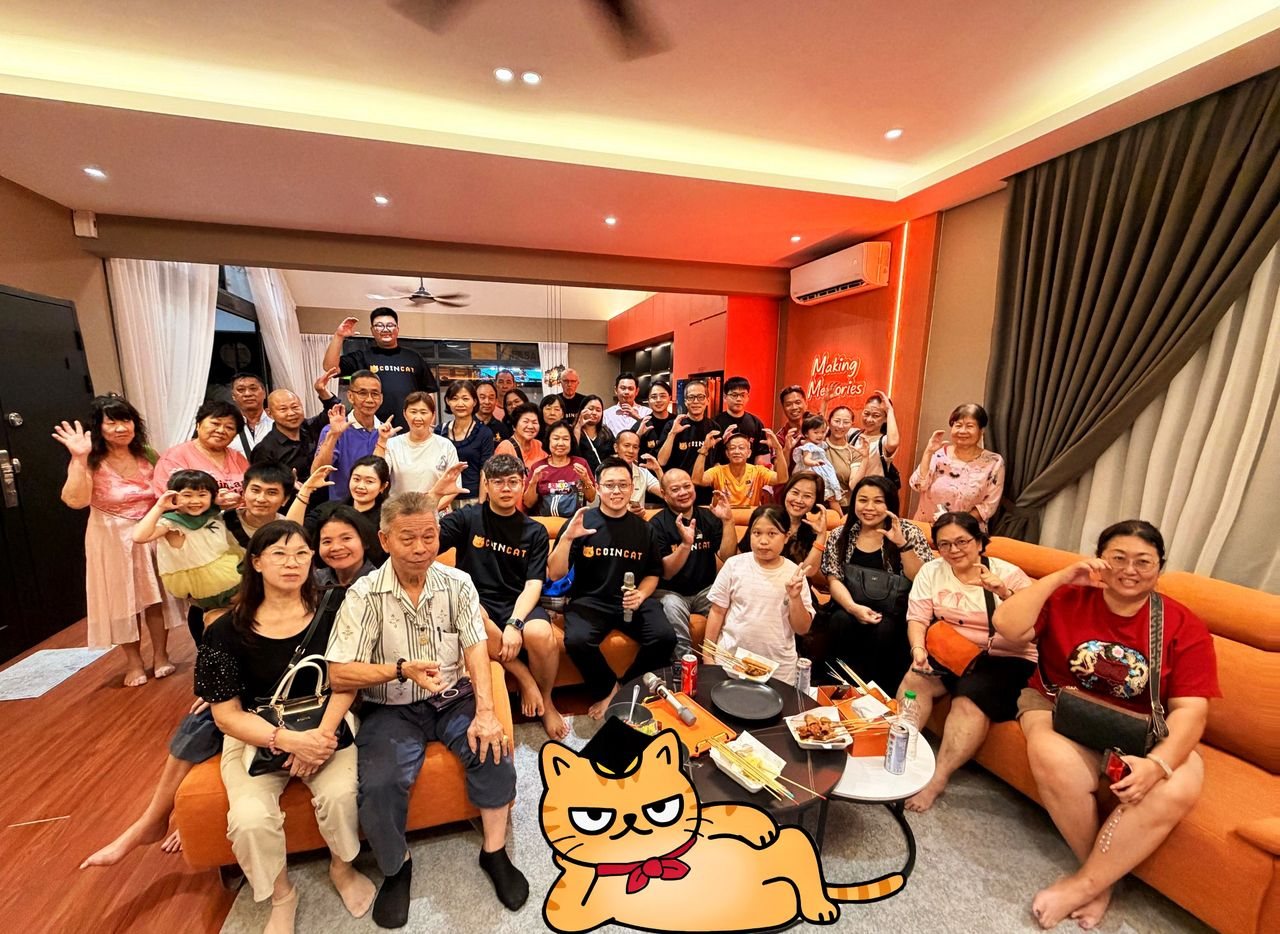 CoinCat community gathering with members