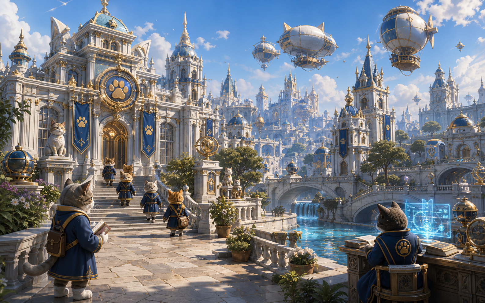 Learn District fantasy academy in Cat City